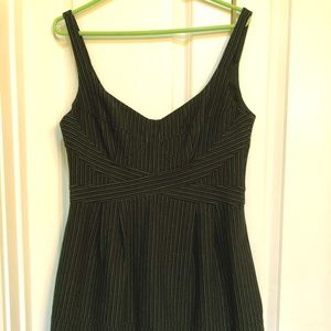 Nanette Lepore dress size 8 black pinstripe